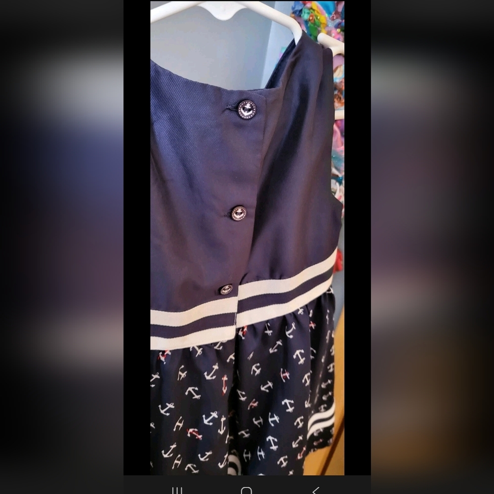 Sailor Dress Girl 3t navy Savannah - Picture 5 of 12
